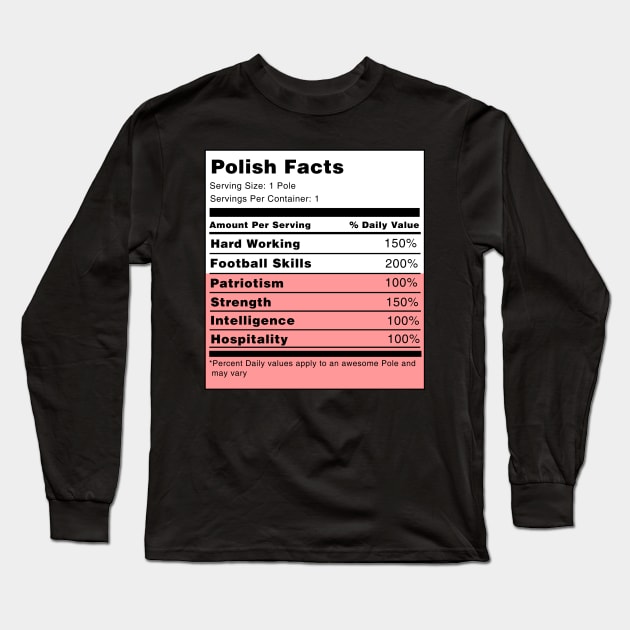 Polish Facts Long Sleeve T-Shirt by swiftscuba